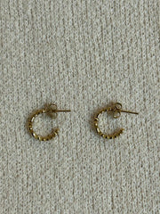Small diamante textured earrings