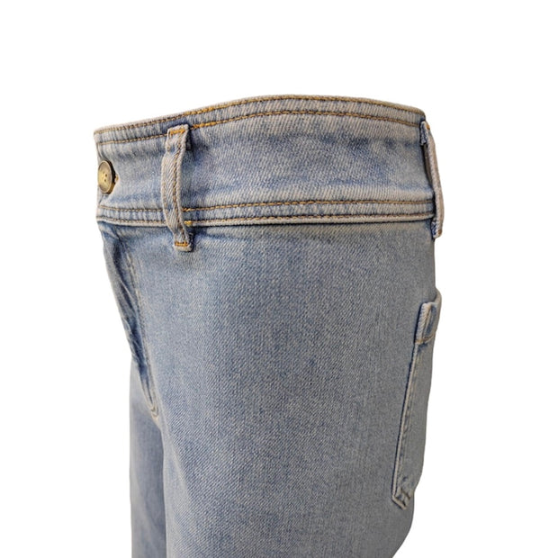 Raw ankle jeans