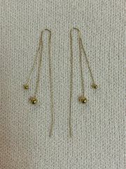 Grape bead earrings