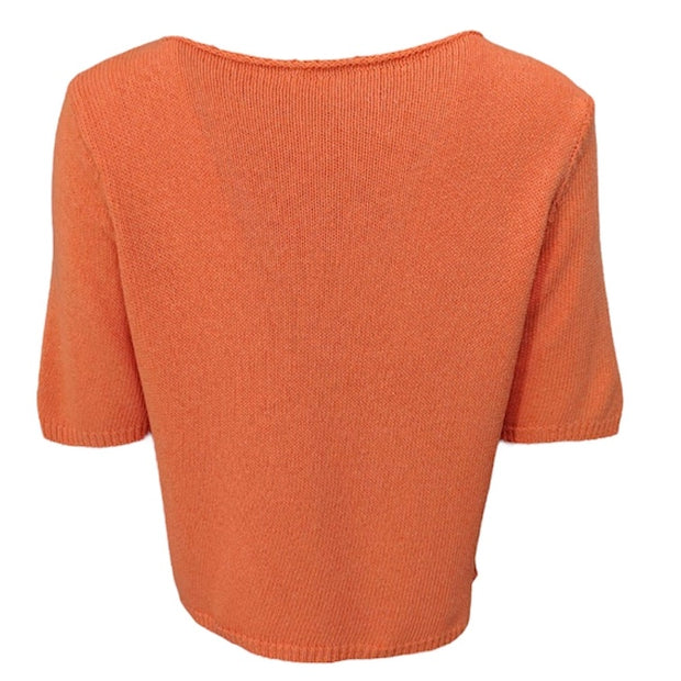 Short sleeve knit top