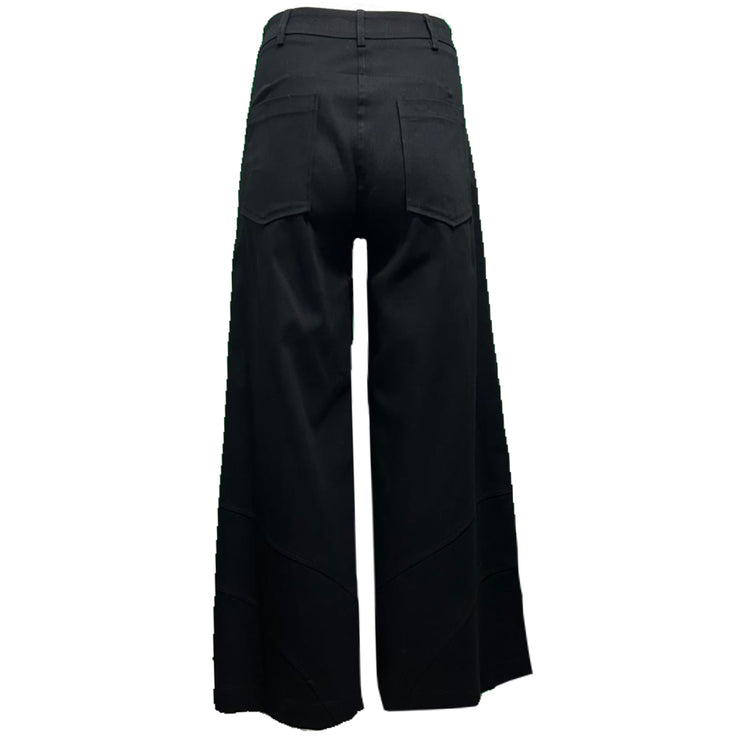 Wide leg high waist trouser