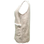 Reversible faux shearling sleeveless  gilet