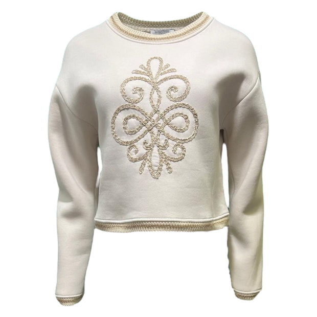 Gold motif sweatshirt