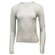 Chain print fitted top