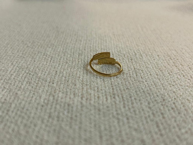 Extension Mother of Pearl gold ring