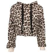 Leopard print hoodie sweater
