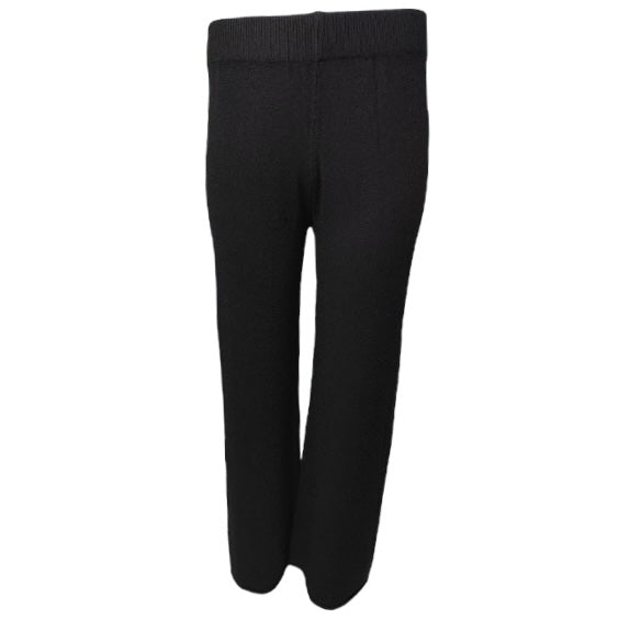 Knitted flare leg trouser