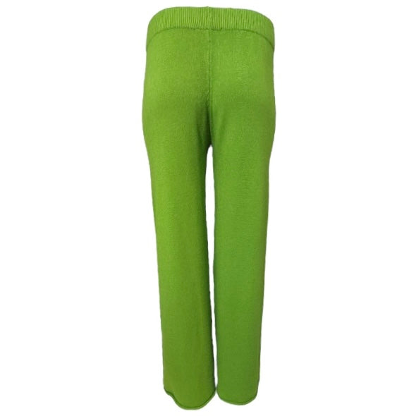 Knitted flare leg trouser