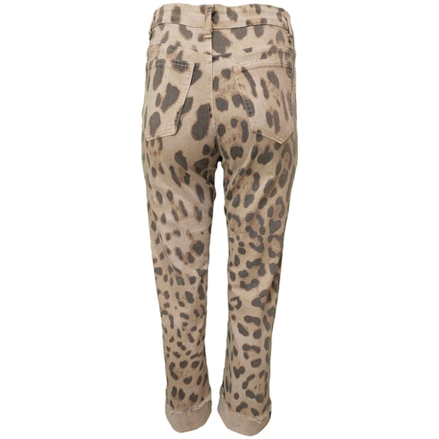 Leopard Chino trousers