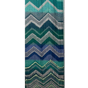 Zig Zag embroidered and sequin scarf