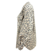 Leopard print shirt/jacket