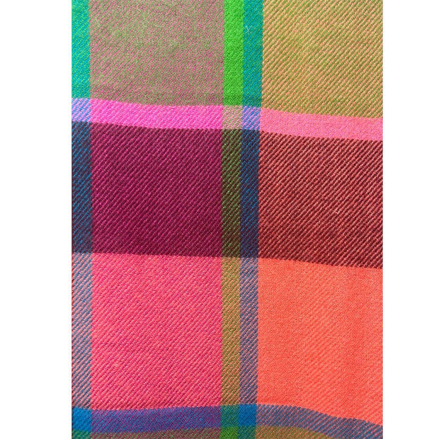 Colourful checked scarf