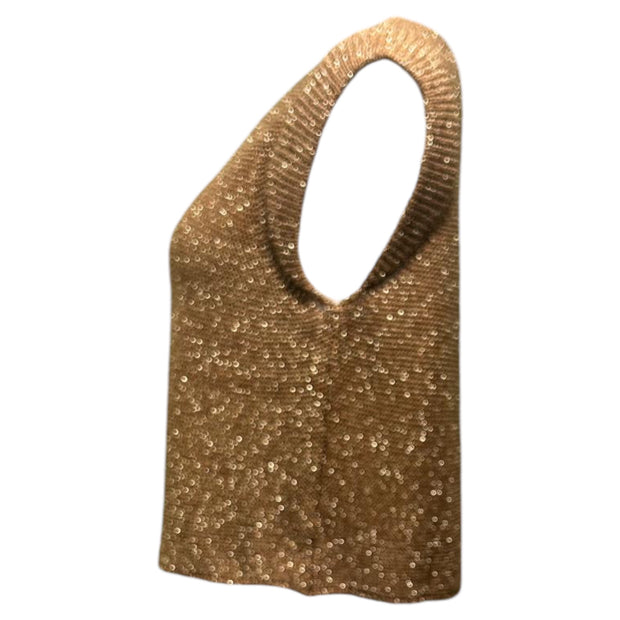 Sparkle metallic fiber gilet