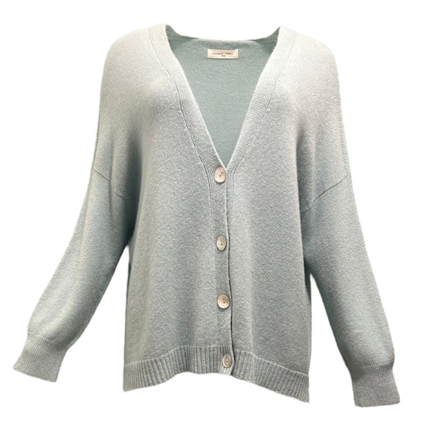 Oversized button front soft cardigan