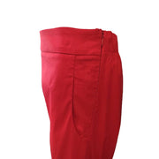 Wide leg cotton trousers