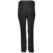 Ribbed knit flare trouser