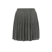 Printed plisse mini skirt