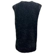 Reversible faux shearling sleeveless  gilet