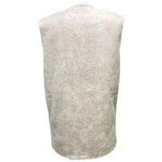 Reversible faux shearling sleeveless  gilet