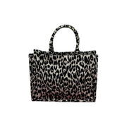 Animal print handle bag