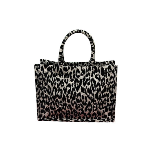 Animal print handle bag