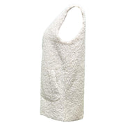 Reversible faux shearling sleeveless  gilet