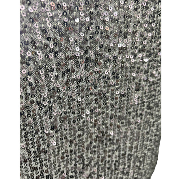 Sequin round neck sleeveless top