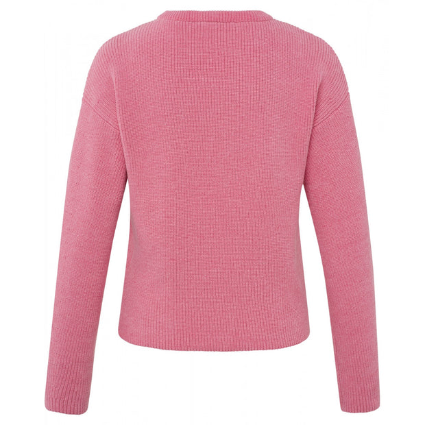 Chenille sweater with crewneck