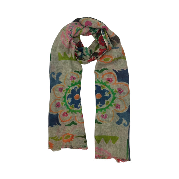 Wool and Silk Paisley scarf