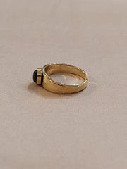 Square gem adjustable ring
