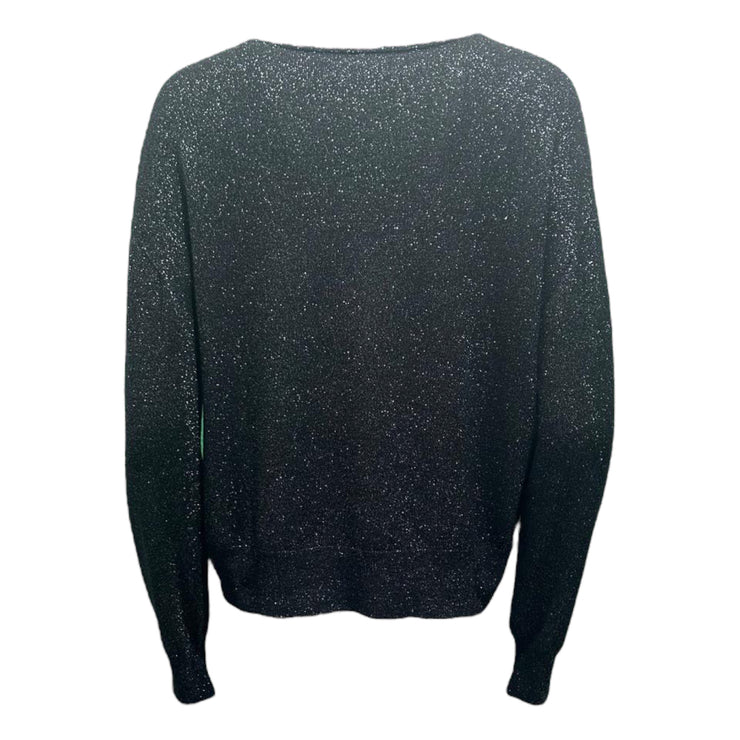 V-Neck lurex sweater