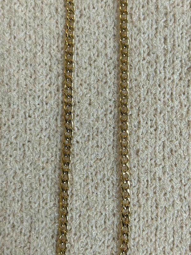 Triple Mother of pearl circle and diamante necklace