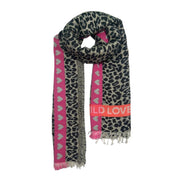 Wild love leopard scarf