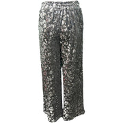 Silver sequin wide leg trousers