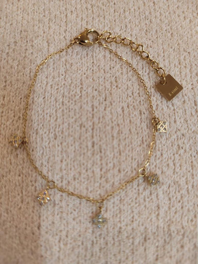 Diamante square bracelet
