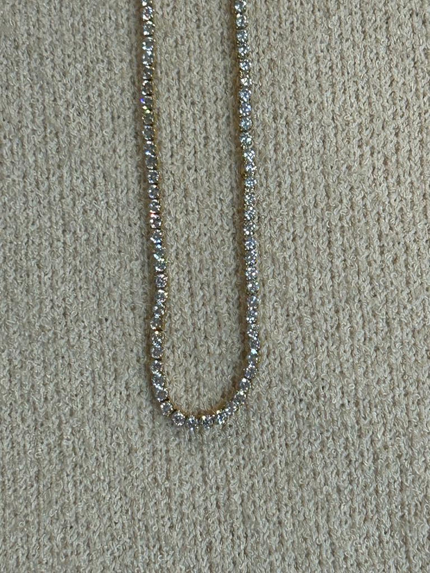 Cubic Zirconium diamante necklace