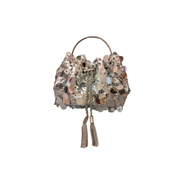 Sequin pouch metal bag