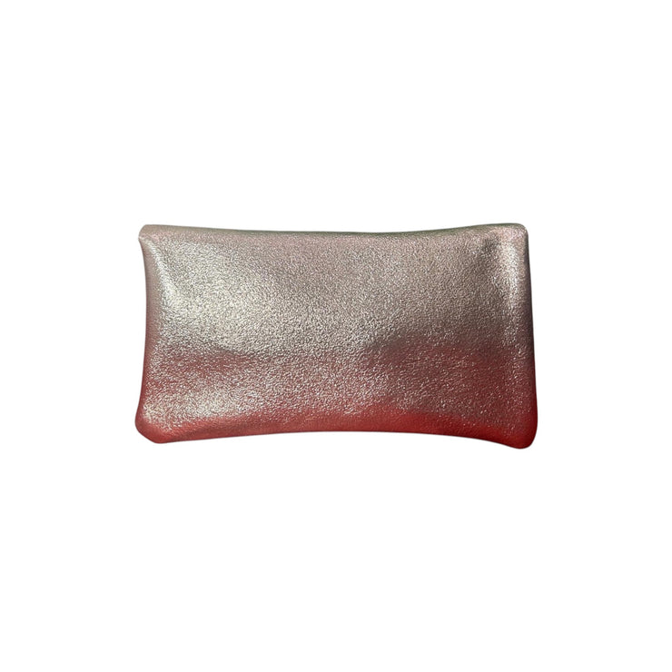 Metallic medium leather purse