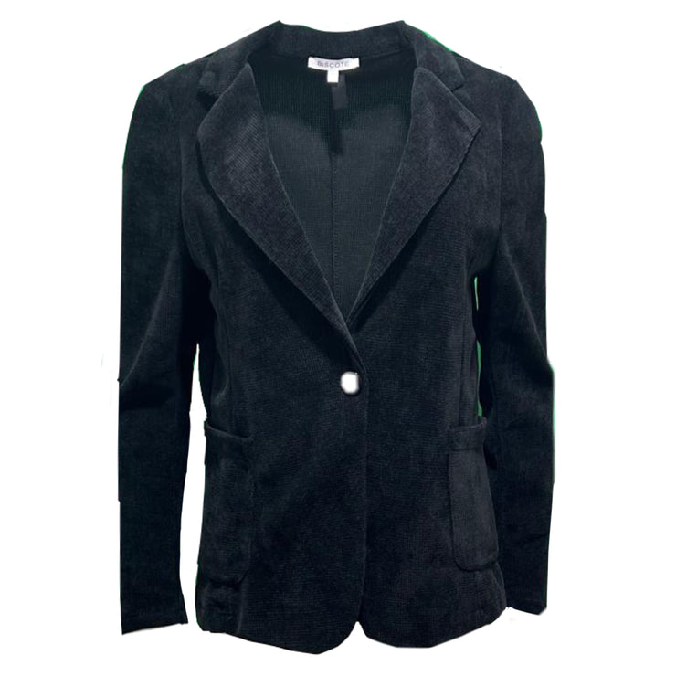 Chenille velvet blazer