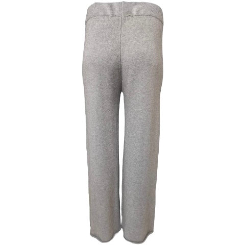 Knitted flare leg trouser