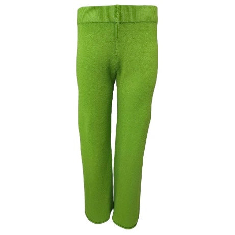 Knitted flare leg trouser