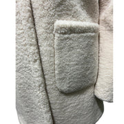 Reversible hooded faux fur coat