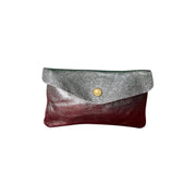 Metallic medium leather purse