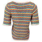 Knitted Rainbow V-Neck top/cardigan