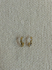 Diamante textured earring