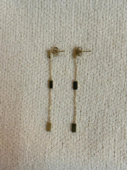 Drop trio chain earring