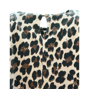 Animal print velvet dress