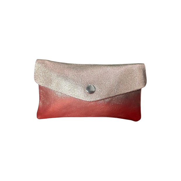 Metallic medium leather purse