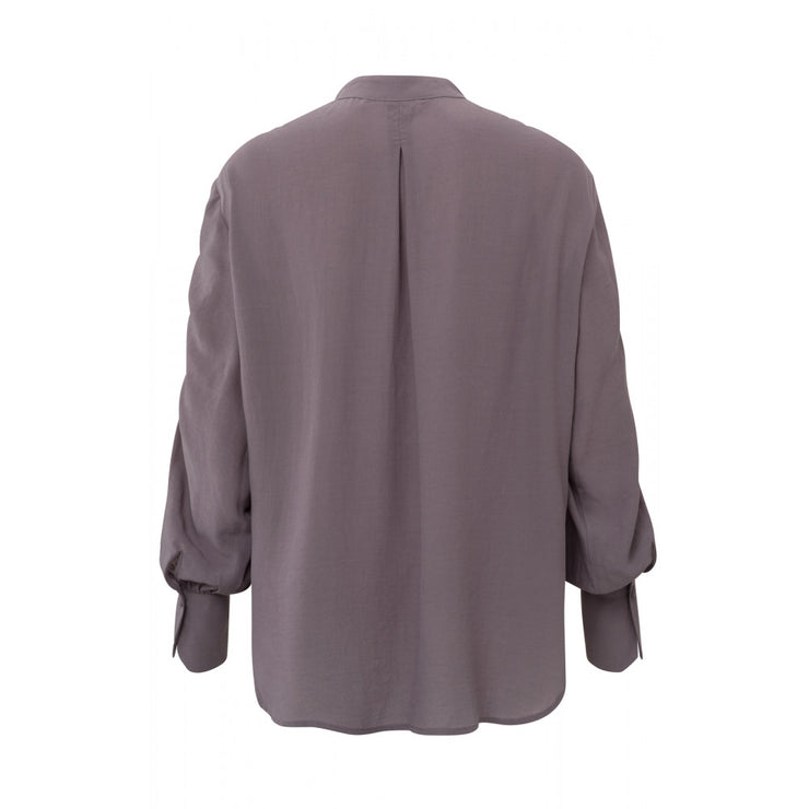 Top with gathered shoulder