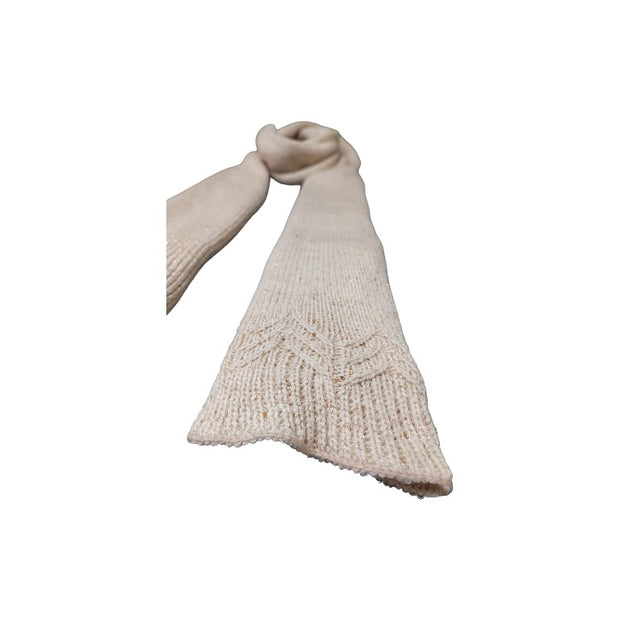 Glitter long knit scarf